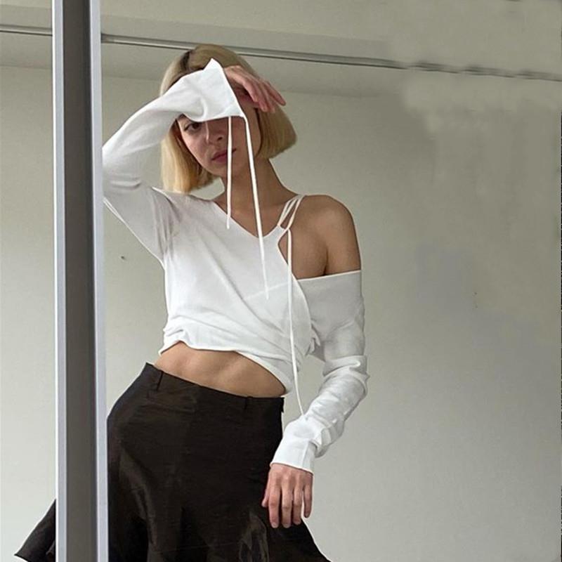 Zylofashon Two Fake Spliced Long Sleeve T-Shirt Casual Top USA