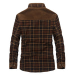 Zylofashon Men’s Thick Fleece Winter Jacket – Warm Cotton Plaid Coat