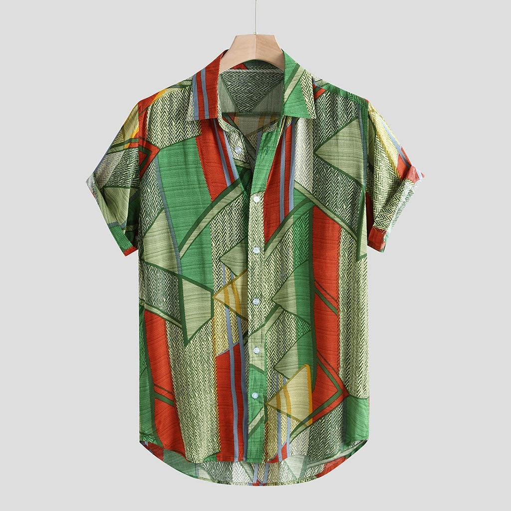 Zylofashon Men’s Hawaii Hip Hop Printed Shirt – Summer Street Style