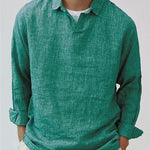 Zylofashon  Men’s Oversized Pullover Shirt – Summer Long Sleeve Tee