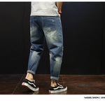 Zylofashon  Men's Ripped Loose Fit Plus Size Skinny Jeans