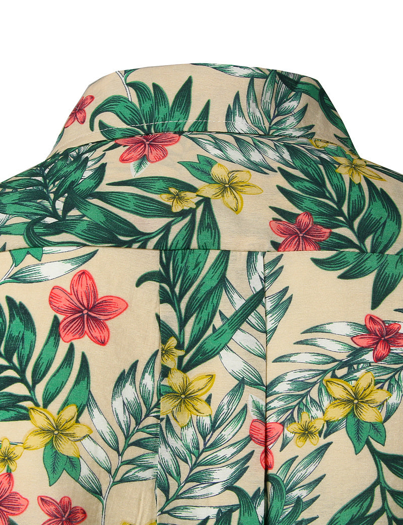 Zylofashon Men’s White Pattern Shirt – Stylish Business Casual Wear