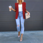 Zylofashon Women’s Casual Blazer – Elegant Office Work Jacket