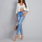 Zylofashon  Women’s Cropped Blazer – Lightweight Office Jacket