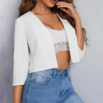 Zylofashon  Women’s Cropped Blazer – Lightweight Office Jacket