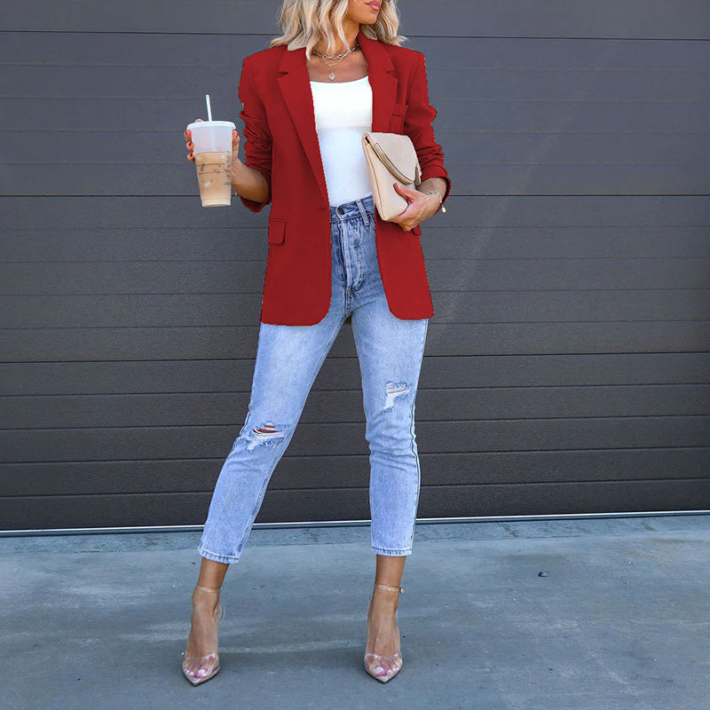 Zylofashon Women’s Casual Blazer – Elegant Office Work Jacket