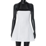 Zylofashon Sexy Black & White Mini Dress – Y2K Summer Outfit