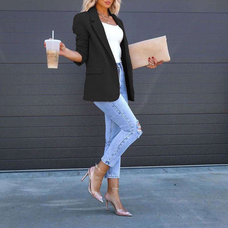 Zylofashon Women’s Casual Blazer – Elegant Office Work Jacket