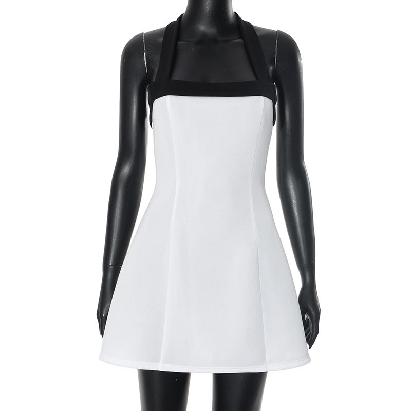 Zylofashon Sexy Black & White Mini Dress – Y2K Summer Outfit