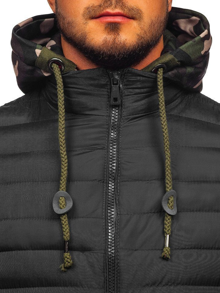 Zylofashon  Men’s Slim Short Jacket – Two-Piece Cotton Street Style