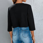 Zylofashon  Women’s Cropped Blazer – Lightweight Office Jacket