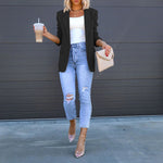 Zylofashon Women’s Casual Blazer – Elegant Office Work Jacket