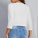 Zylofashon  Women’s Cropped Blazer – Lightweight Office Jacket